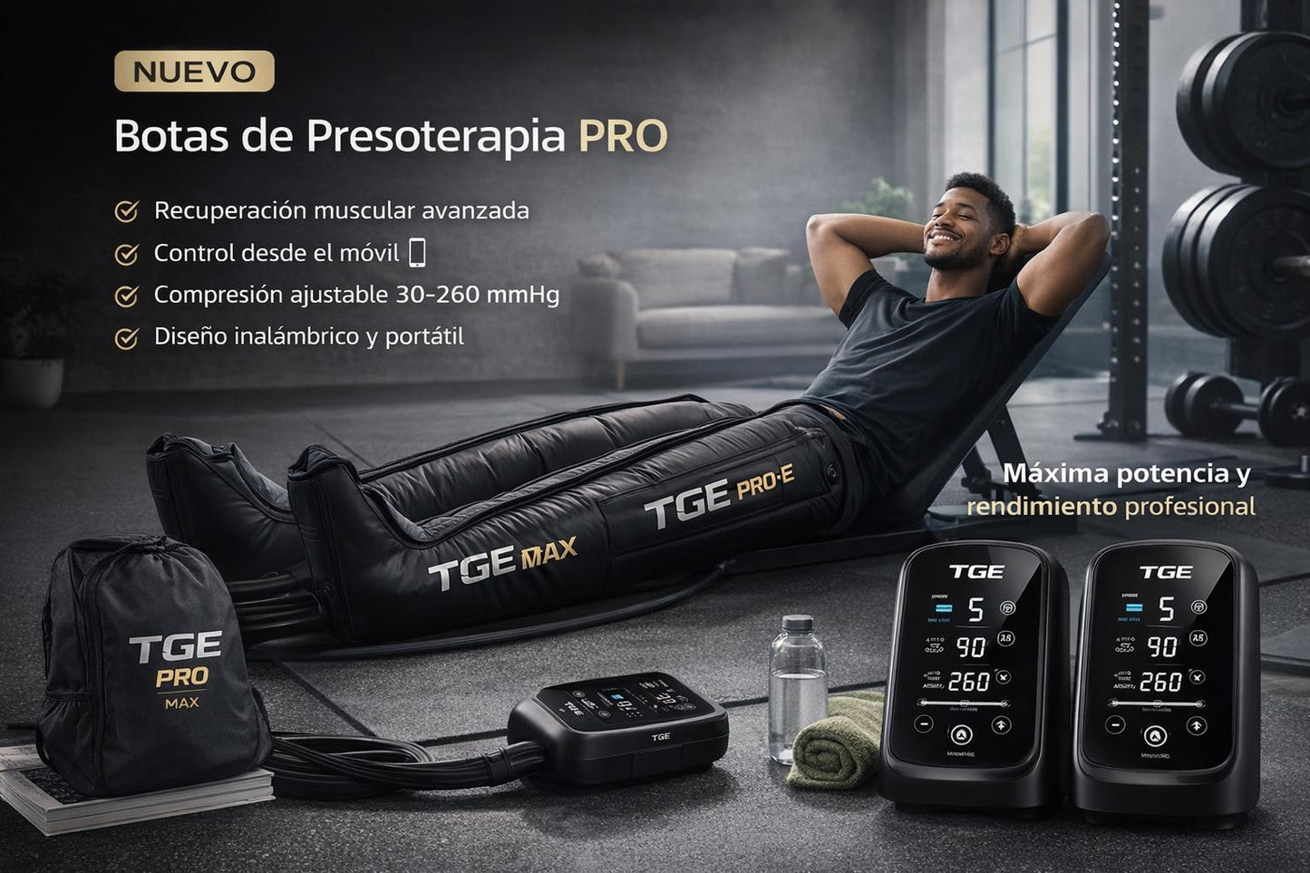 Botas de recuperacion y rendimiento TGE